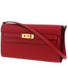 Borsa/pochette Hermès  Kelly To Go in pelle Epsom rossa - 00pp thumbnail