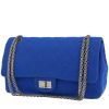 Bolso bandolera Chanel 2.55 en jersey azul - 00pp thumbnail