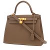 Bolso de mano Hermès  Kelly 28 cm en cuero epsom marrón etoupe - 00pp thumbnail