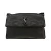 Bolso bandolera Saint Laurent  West Hollywood en cuero granulado negro - 360 thumbnail