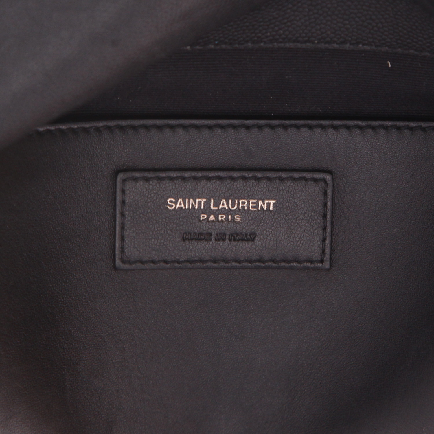 Saint Laurent  West Hollywood shoulder bag  in black grained leather - Detail D2