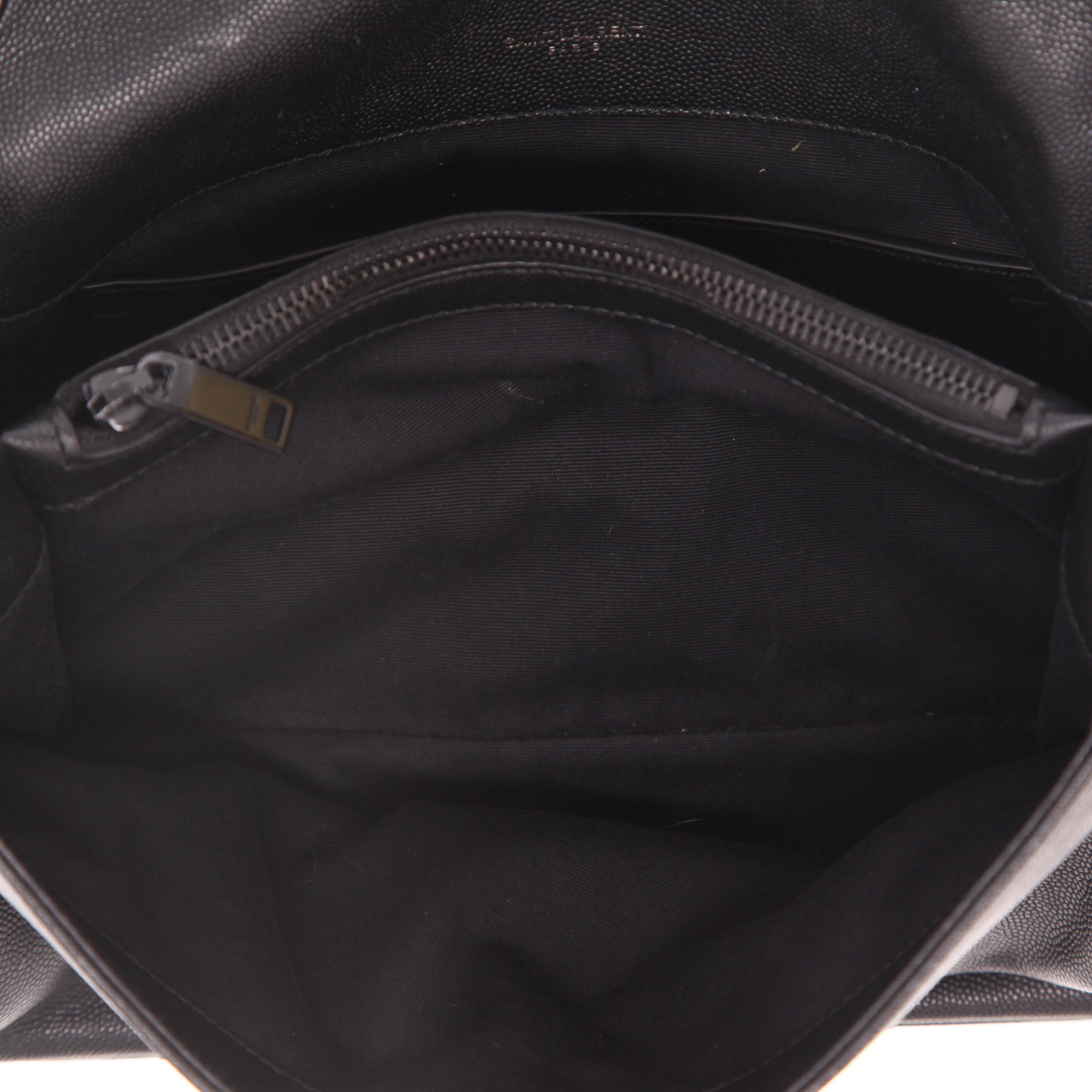 Borsa a tracolla Saint Laurent  West Hollywood in pelle martellata nera - Detail D3