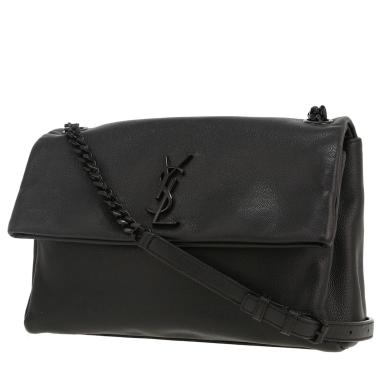 Saint Laurent  West Hollywood shoulder bag  in black grained leather