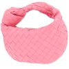 Bottega Veneta  Jodie mini  handbag  in pink intrecciato leather - 00pp thumbnail