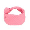 Bottega Veneta  Jodie mini  handbag  in pink intrecciato leather - 360 thumbnail