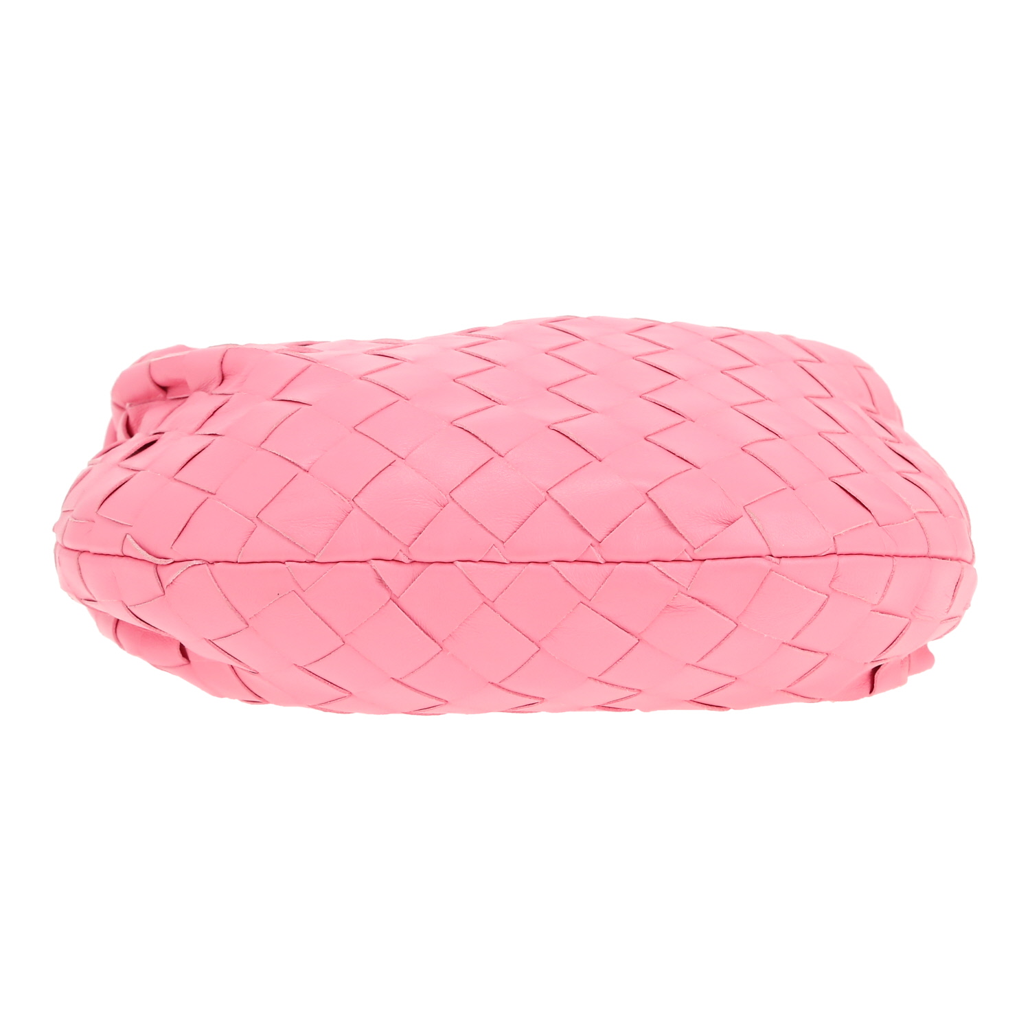 Bolso de mano Bottega Veneta  Jodie mini  en cuero intrecciato rosa - Detail D1