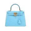 Hermès  Kelly 25 cm handbag  in blue Celeste epsom leather - 360 thumbnail