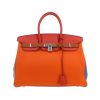 Borsa Hermès  Birkin 35 cm Arlequin in pelle togo multicolore rossa, arancione gold e blu - 360 thumbnail