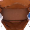 Hermès  Birkin 35 cm Arlequin handbag  in red, orange, gold and blue multicolor  togo leather - Detail D3 thumbnail