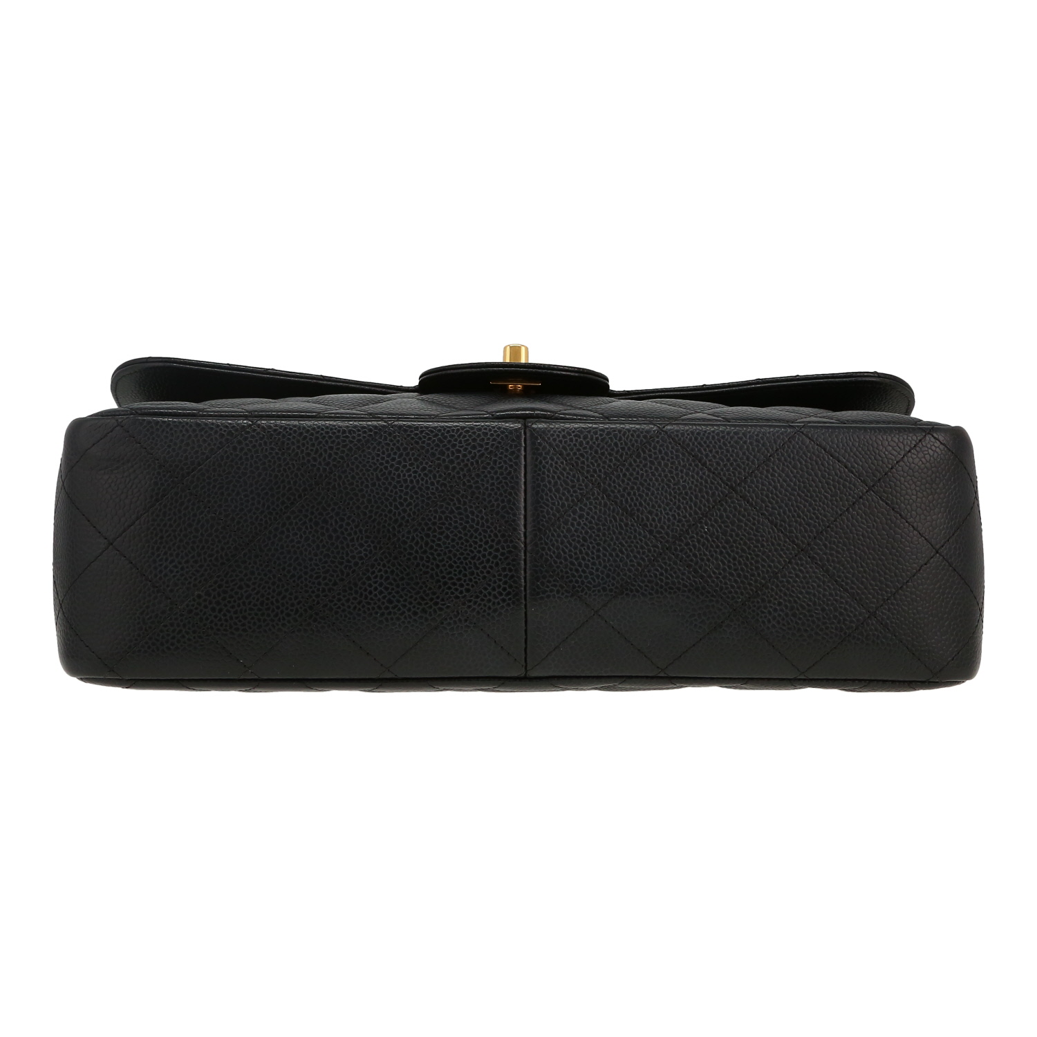 Borsa Chanel  Timeless Jumbo in pelle martellata e trapuntata nera - Detail D1