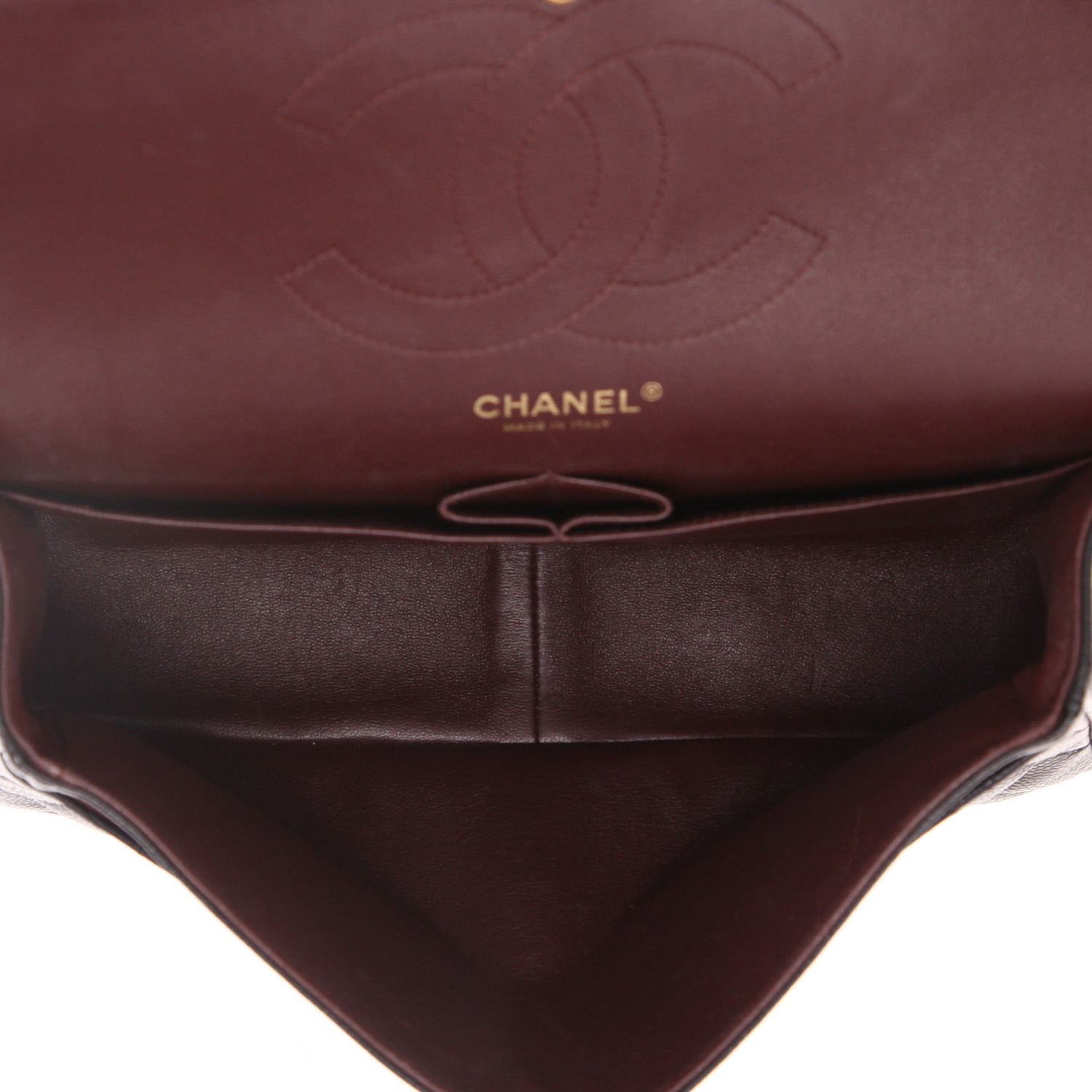 Chanel  Timeless Jumbo handbag  in black quilted grained leather - Detail D3