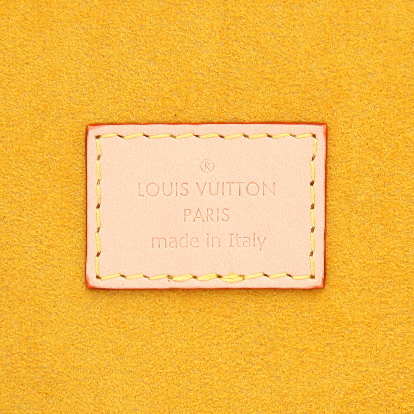 Borsa portadocumenti Louis Vuitton  Dossier Mark in tela monogram marrone e pelle naturale - Detail D2