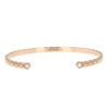 Bracciale Chanel Coco Crush modello piccolo in oro beige e diamanti - 360 thumbnail