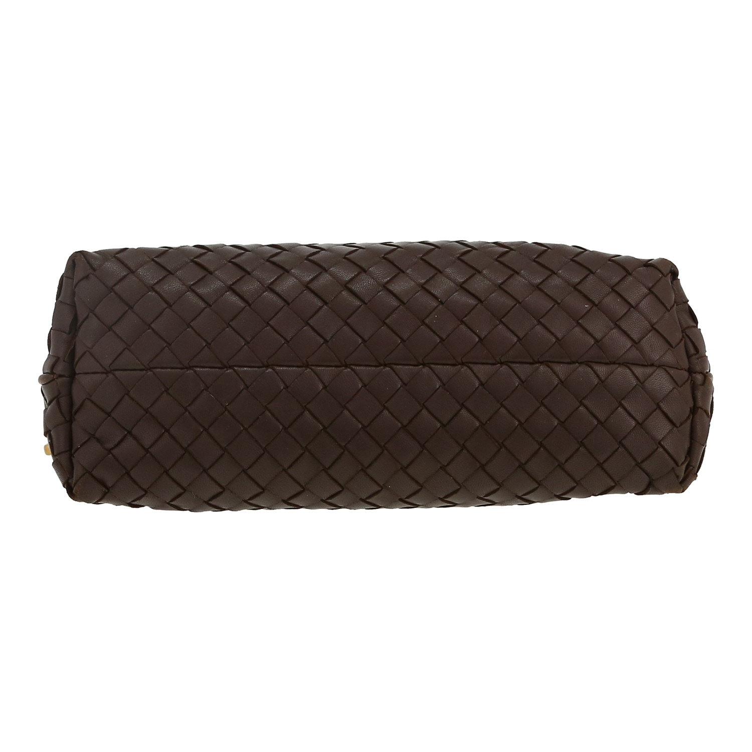 Sac à main Bottega Veneta   en cuir intrecciato marron - Detail D1