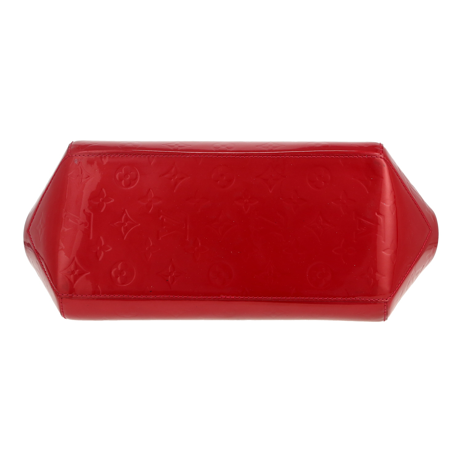 Borsa Louis Vuitton  Sherwood in pelle verniciata monogram rossa - Detail D1