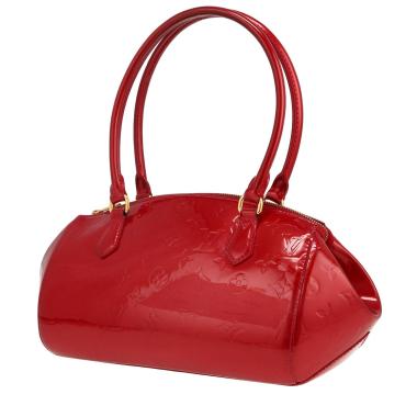 Bolso de mano Louis Vuitton  Sherwood en charol Monogram rojo