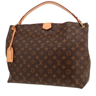 Louis Vuitton  Graceful handbag  in brown monogram canvas  and natural leather