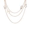 Chopard Happy Bubble long necklace in pink gold and diamonds - 00pp thumbnail