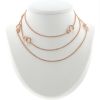 Chopard Happy Bubble long necklace in pink gold and diamonds - 360 thumbnail