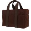 Hermès  Acapulco handbag  in brown canvas  and brown leather - 00pp thumbnail