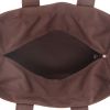 Hermès  Acapulco handbag  in brown canvas  and brown leather - Detail D3 thumbnail