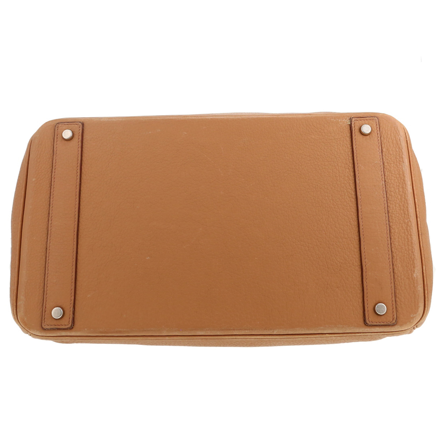 Bolso de fin de semana Hermès  Haut à Courroies en cuero togo marrón - Detail D1