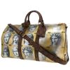 Louis Vuitton  Keepall 45 travel bag  in gold canvas  and brown monogram canvas - 00pp thumbnail