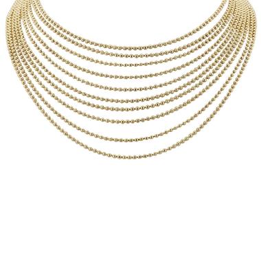 Collar Cartier Draperie de oro amarillo