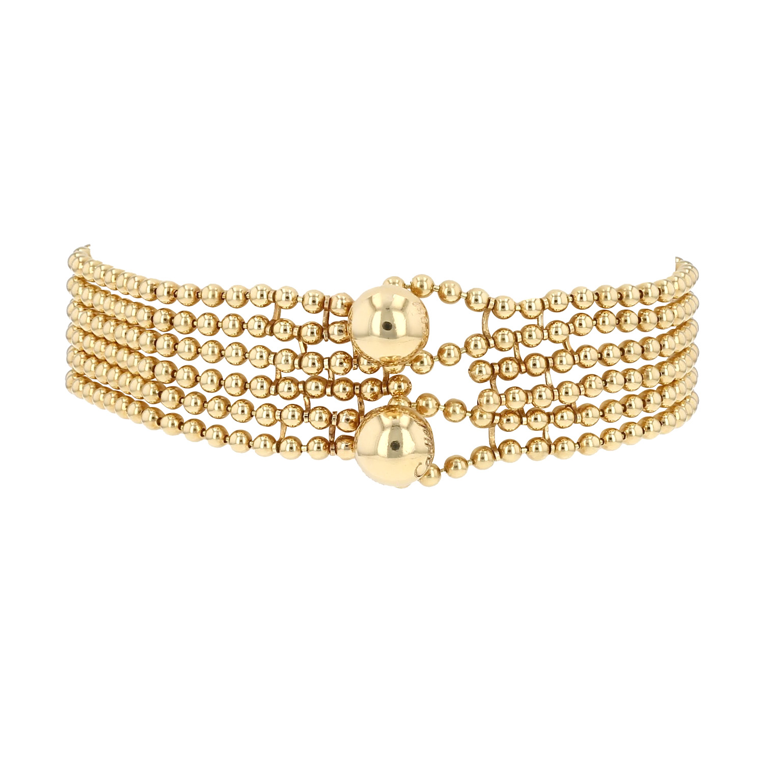 Cartier Draperie small model bracelet in yellow gold - Detail D1