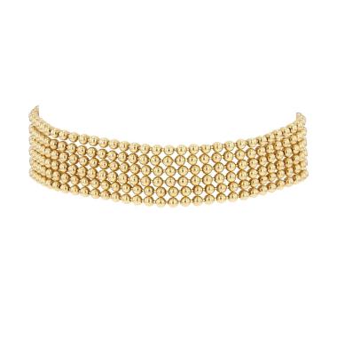 Brazalete Cartier Draperie modelo pequeño de oro amarillo