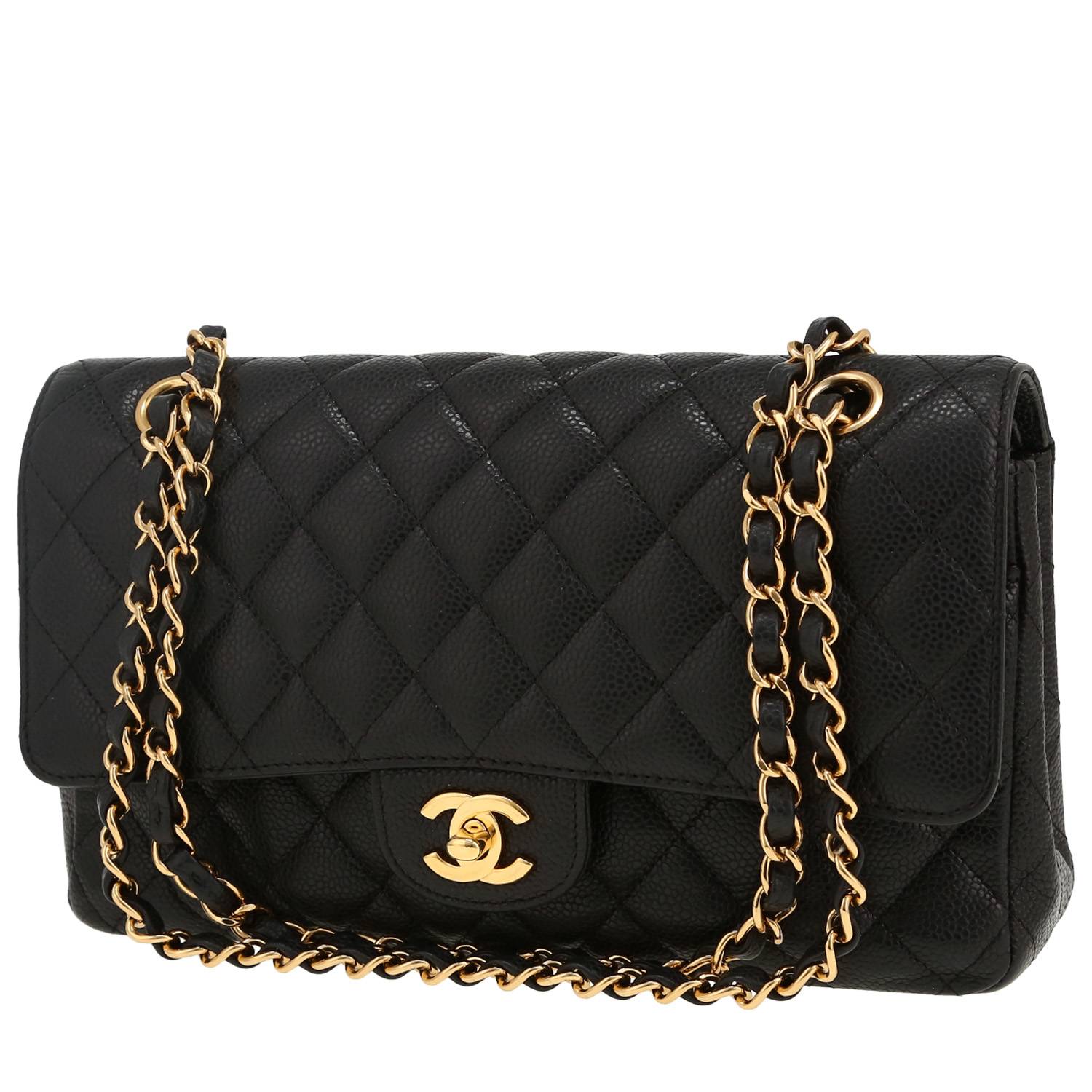 Sac à main Chanel  Timeless Classic en cuir matelassé noir