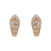 Paire de boucles d'oreilles Bulgari Serpenti Viper en or rose et diamants - 00pp thumbnail