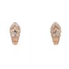 Bulgari Serpenti Viper earrings in pink gold and diamonds - 360 thumbnail