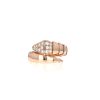 Anello Bulgari Serpenti Viper in oro rosa e diamanti - 360 thumbnail