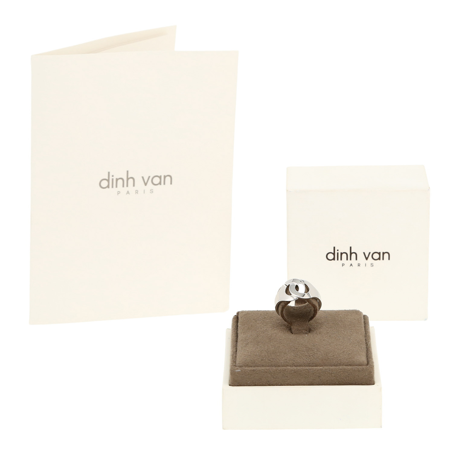 Sortija Dinh Van Menottes R10 de oro blanco - Detail D2