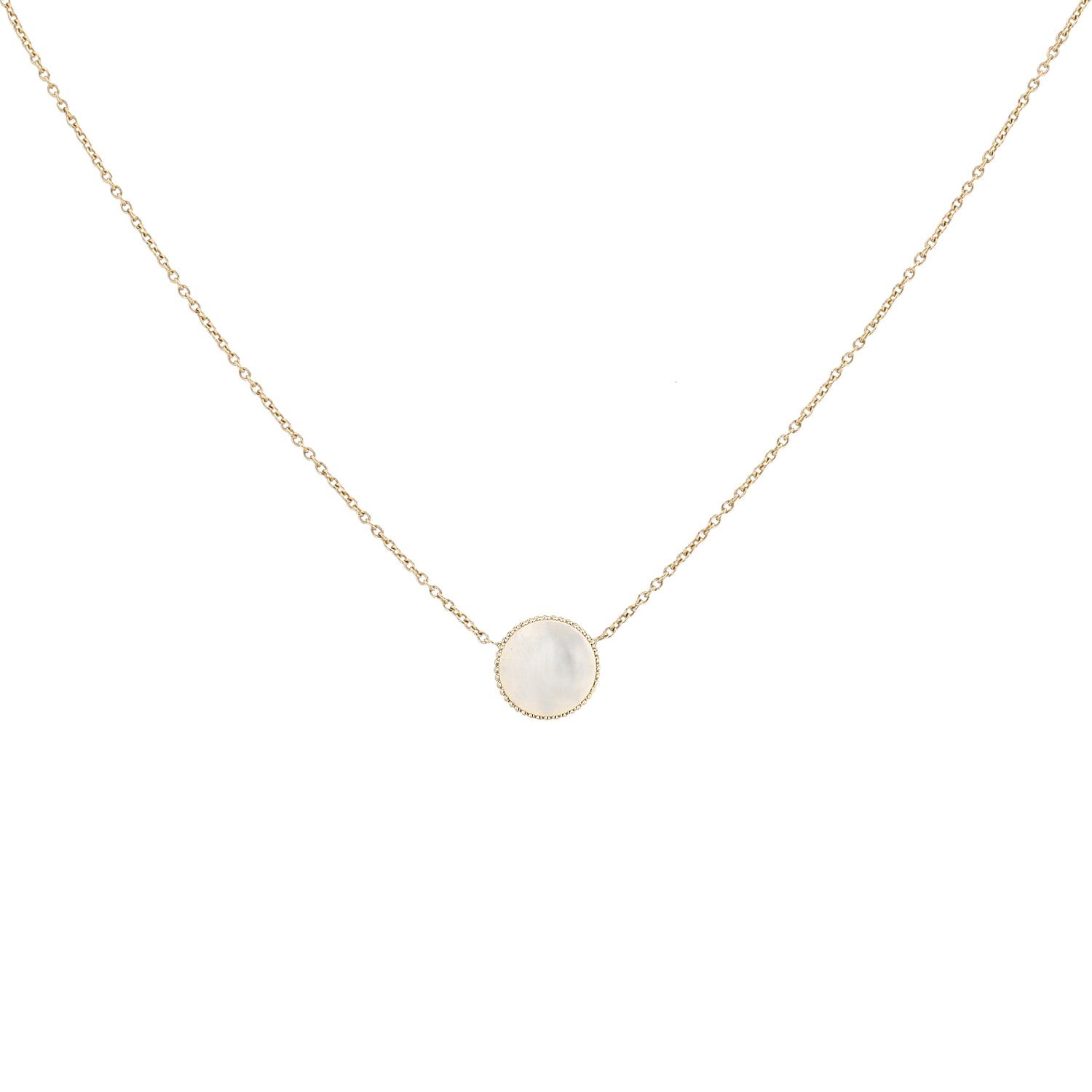 Dior Rose des vents necklace in yellow gold, mother of pearl and diamond - Detail D3