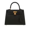 Hermès  Kelly 25 cm handbag  in black epsom leather - 360 thumbnail