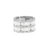 Flexible Chanel Ultra large model ring in white gold, ceramic and diamonds - 00pp thumbnail