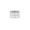 Flexible Chanel Ultra large model ring in white gold, ceramic and diamonds - 360 thumbnail