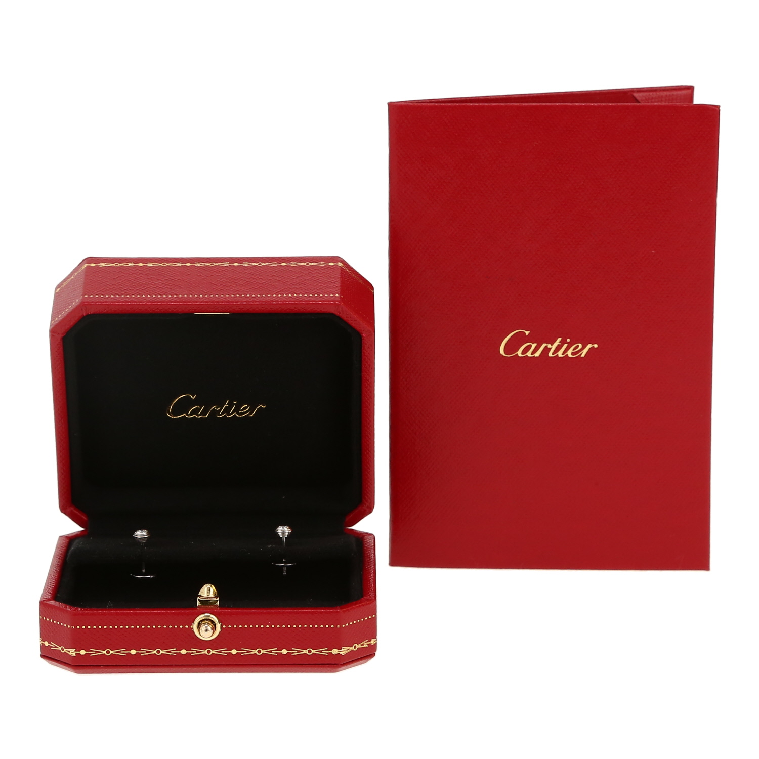 Pendientes Cartier Cartier d'Amour de oro blanco y diamantes - Detail D2