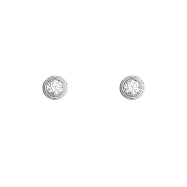 Pendientes Cartier Cartier d'Amour de oro blanco y diamantes