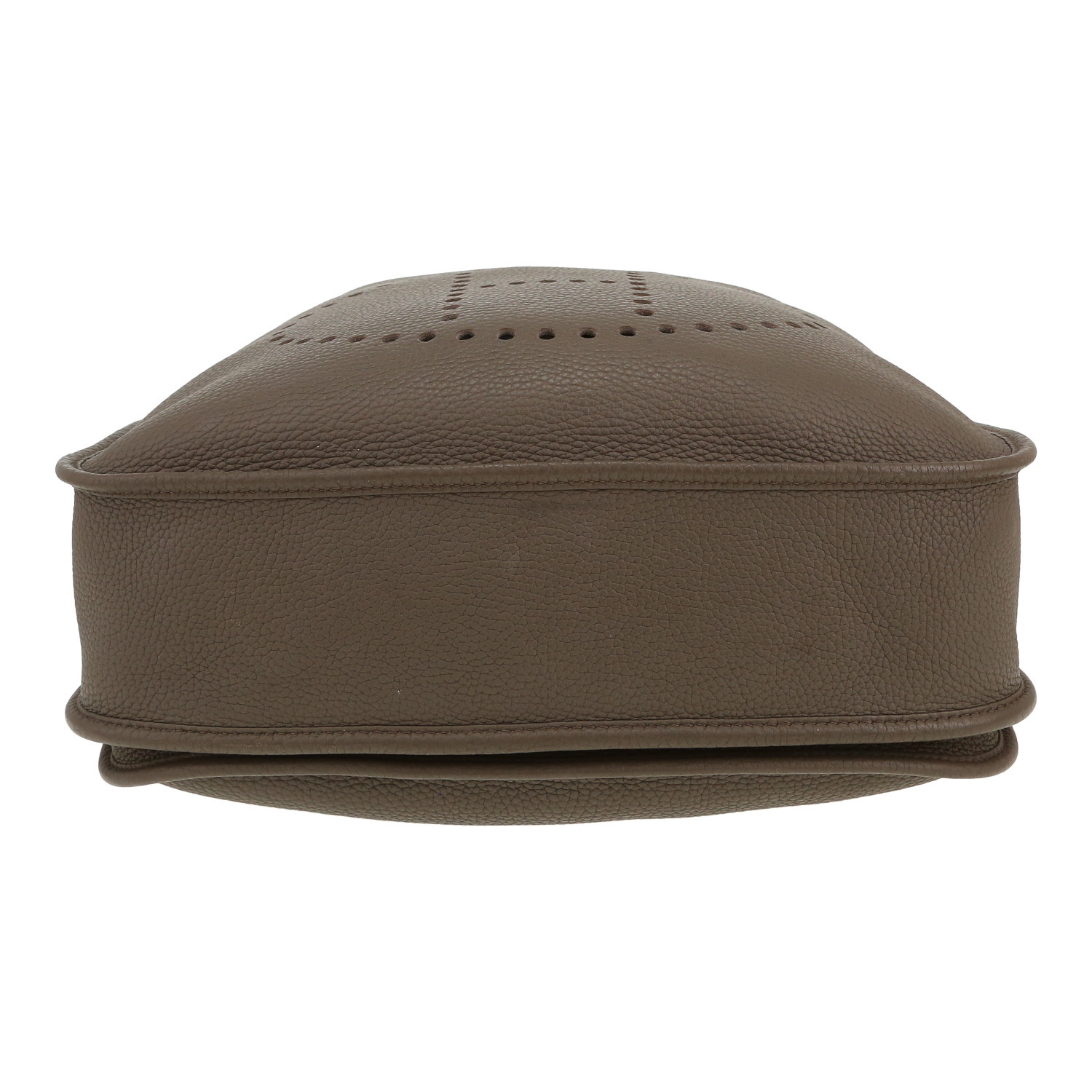 Sac bandoulière Hermès  Evelyne III en cuir togo gris étain - Detail D1