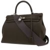 Sac à main Hermès  Kelly 35 cm en cuir togo gris anthracite - Detail D5 thumbnail