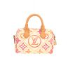 Bolso bandolera Louis Vuitton  Speedy 20 cm en lona Monogram revestida beige y rosa y cuero natural - 360 thumbnail