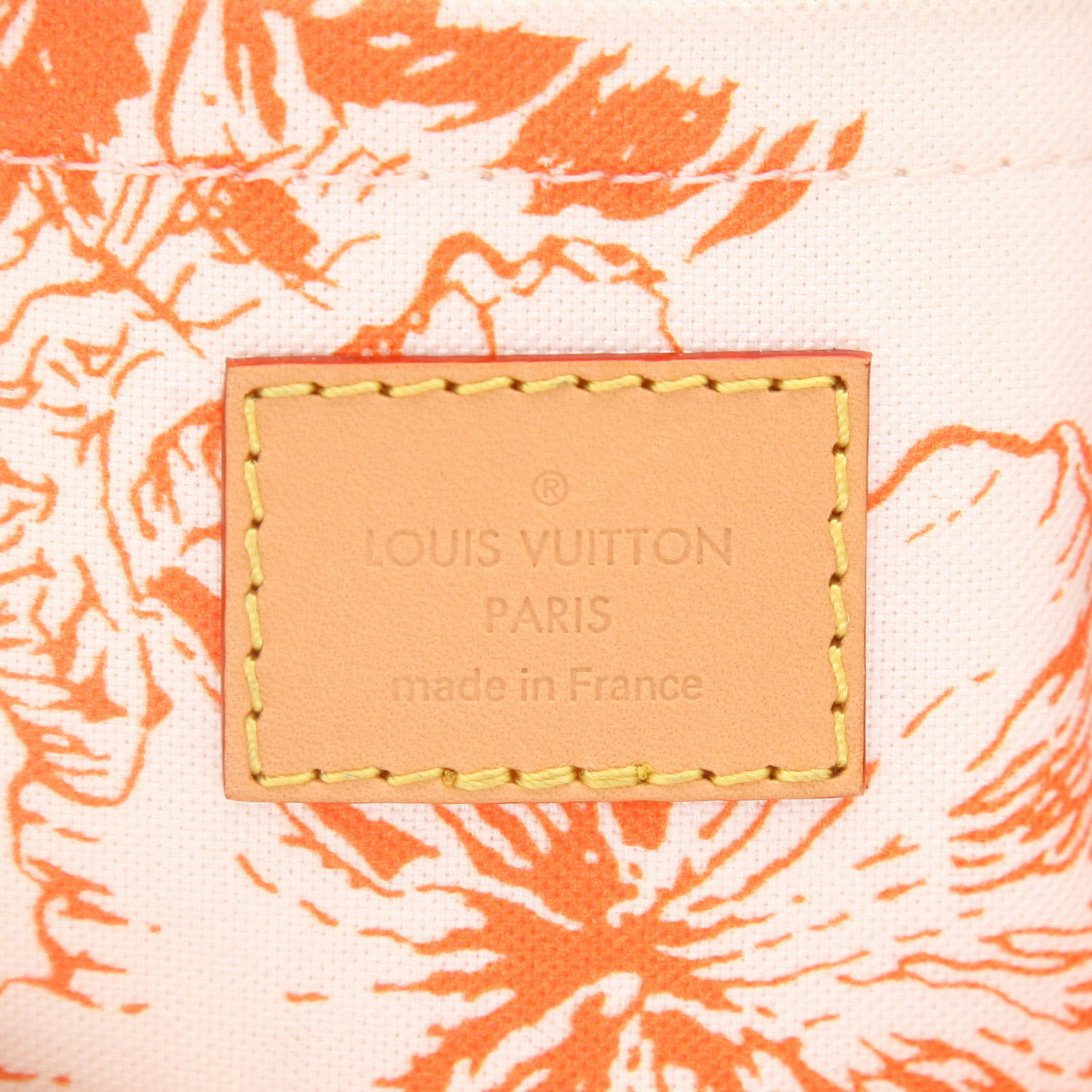 Bolso bandolera Louis Vuitton  Speedy 20 cm en lona Monogram revestida beige y rosa y cuero natural - Detail D2