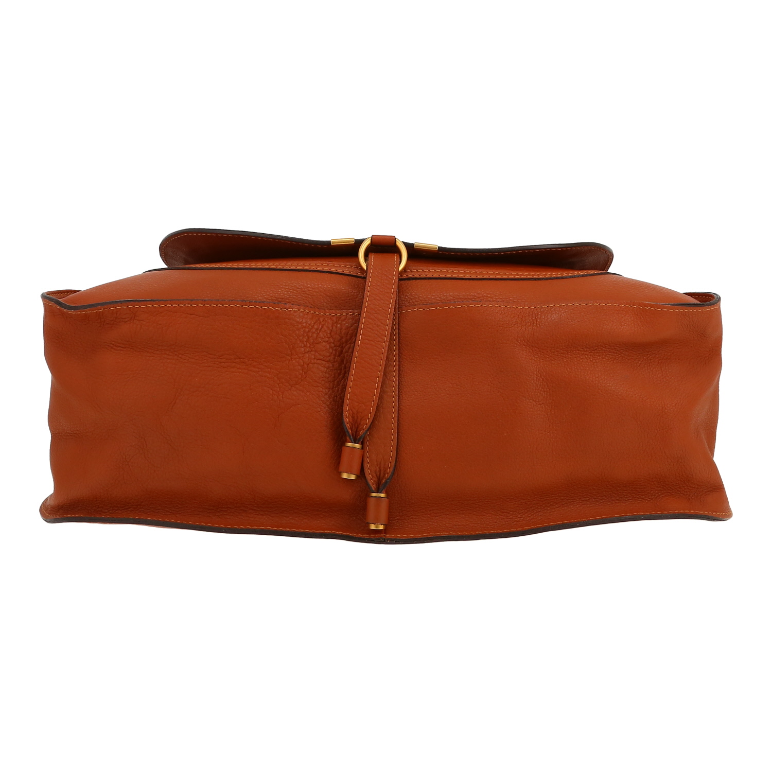 Chloé  Marcie handbag  in brown leather - Detail D1