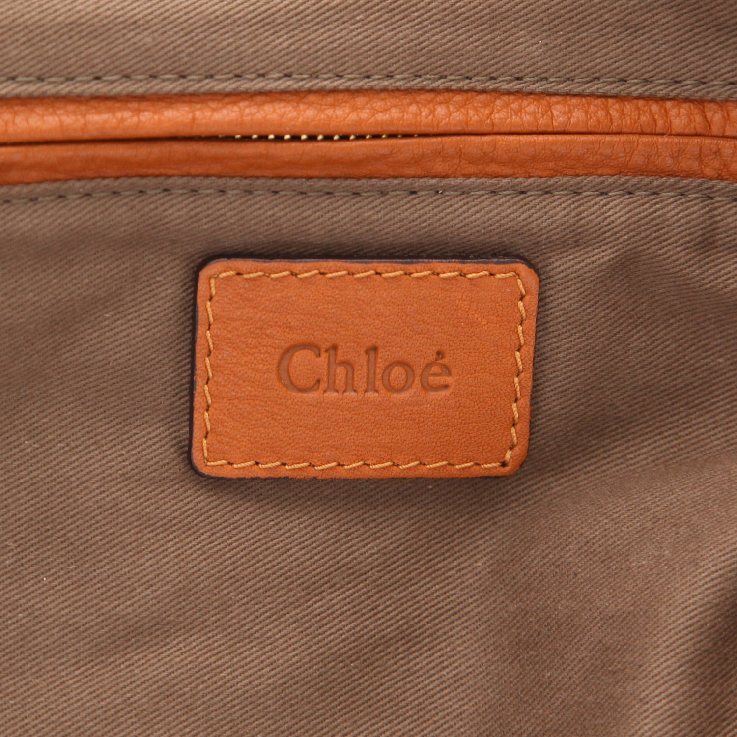 Bolso de mano Chloé  Marcie en cuero marrón - Detail D2