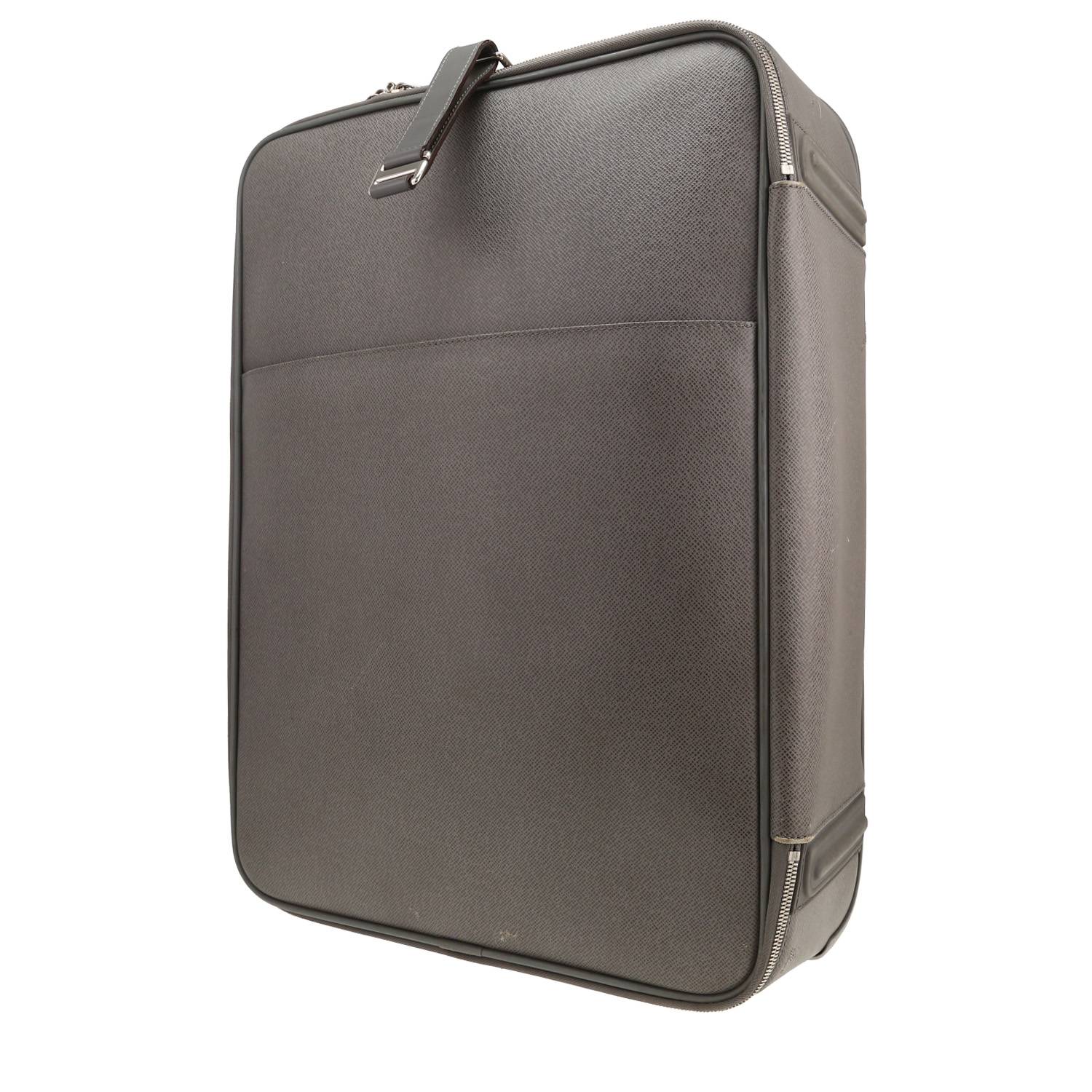 Louis Vuitton Pegase suitcase in grey taiga leather