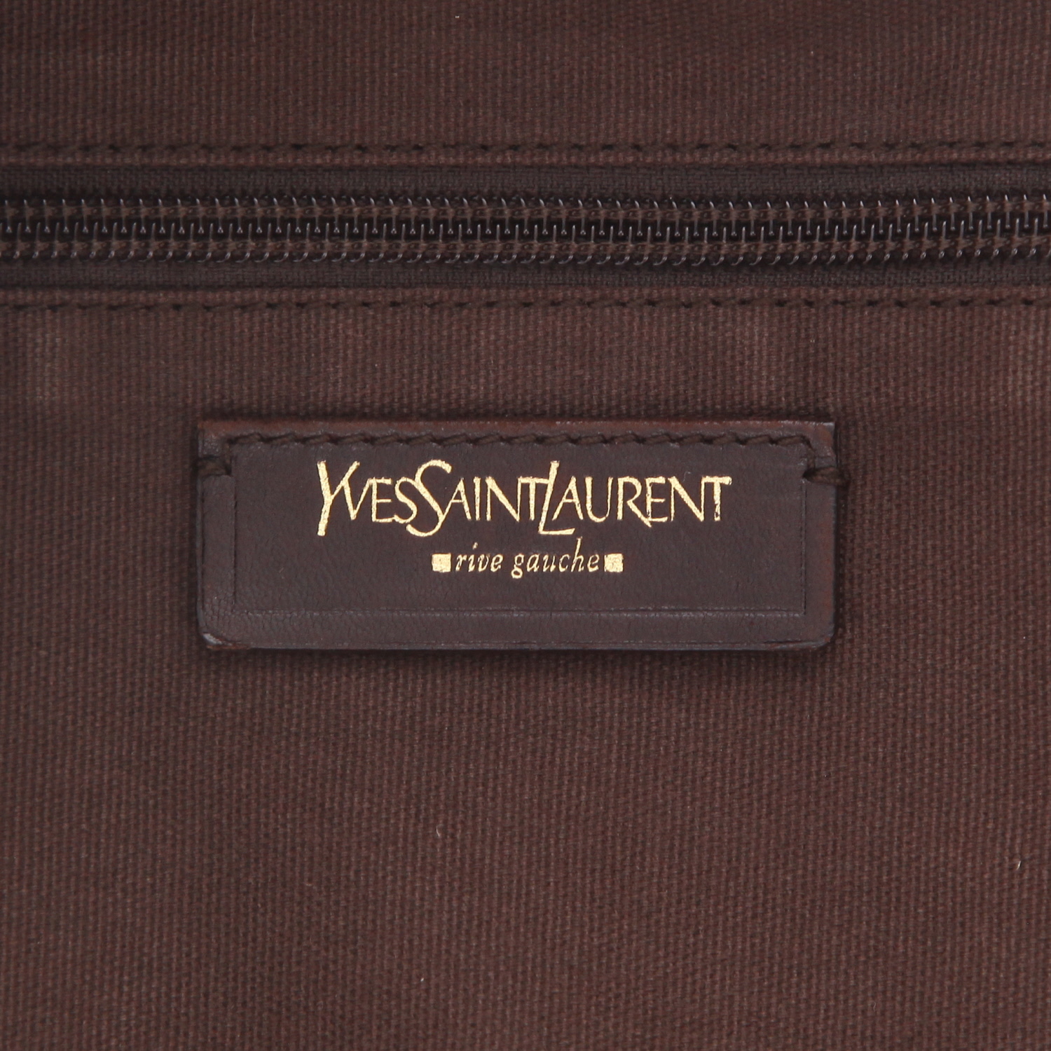 Saint Laurent   handbag  in brown leather - Detail D2