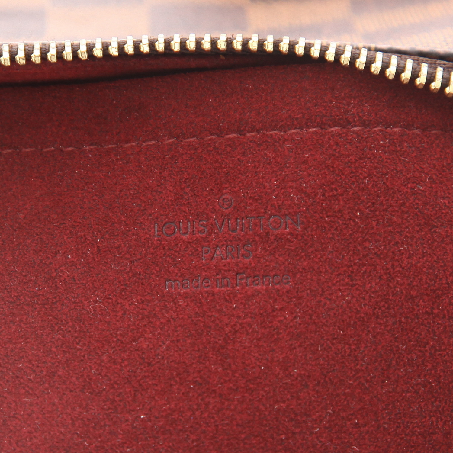 Pochette Louis Vuitton  Editions Limitées in tela a scacchi ebana - Detail D2